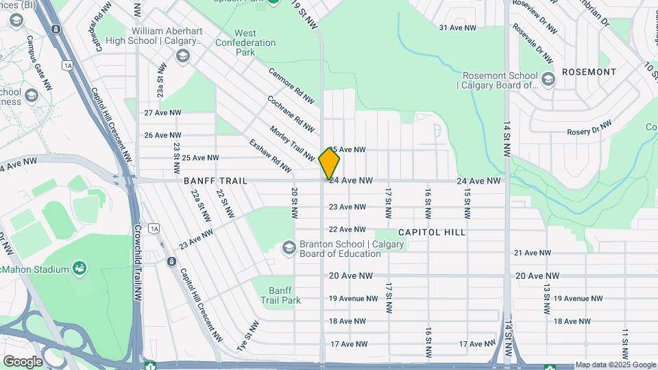 1921 24 Av NW Map and Location Details