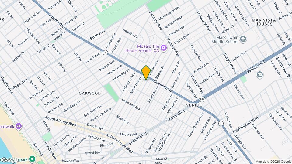 939 Palms Blvd, Unit 4 Map and Location Details