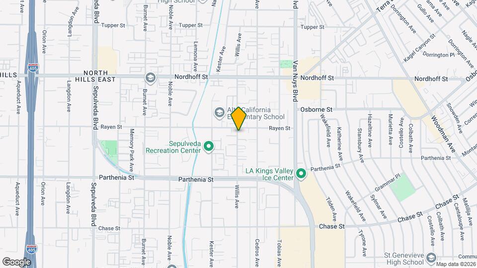 8848 Willis Ave Map and Location Details