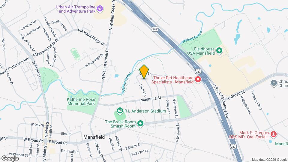 223 N Willow St Map and Location Details