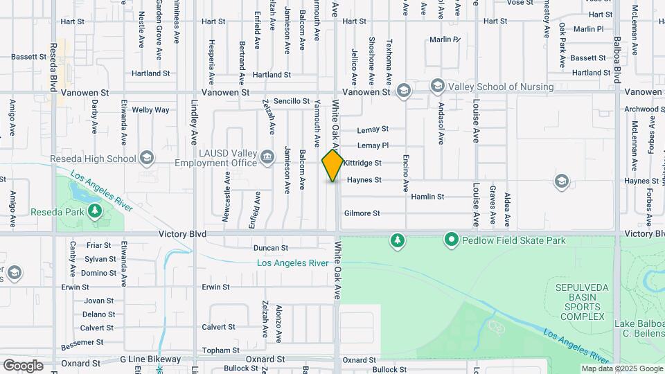 6515 White Oak Ave Map and Location Details