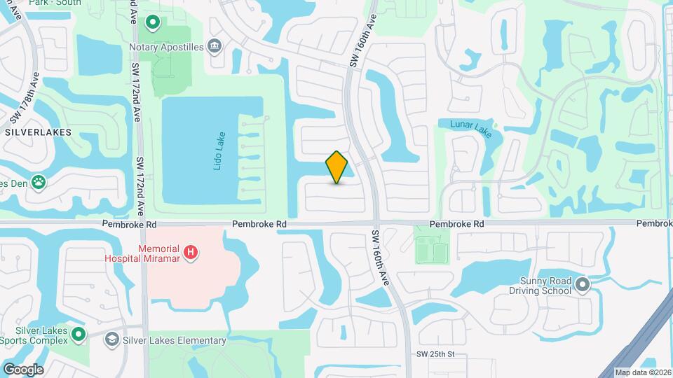 16252 SW 14th St Map and Location Details