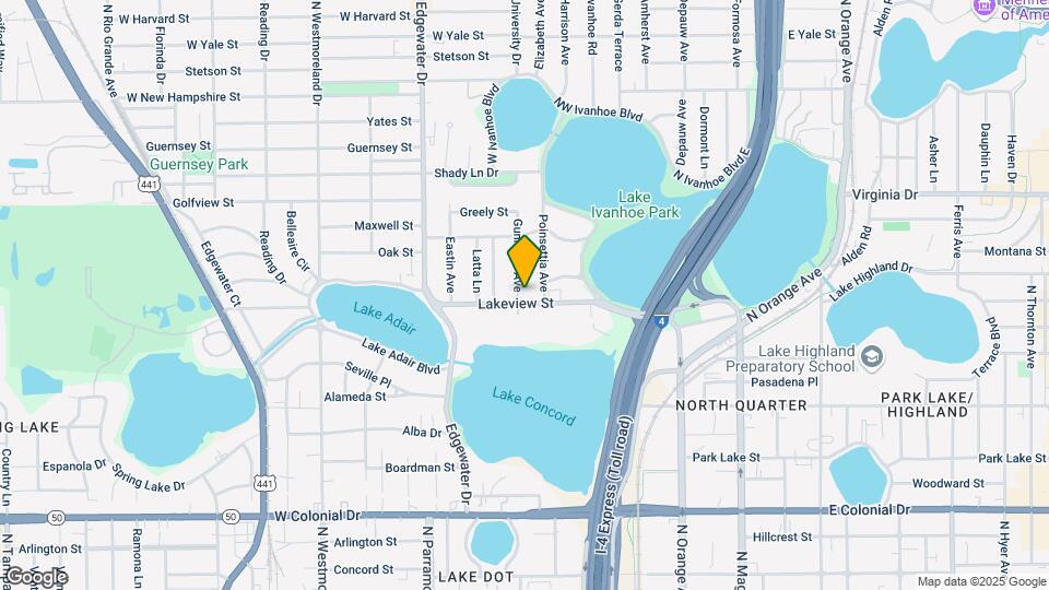 415 Lakeview St Map and Location Details