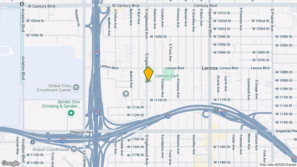 10922 S Inglewood Ave Map and Location Details