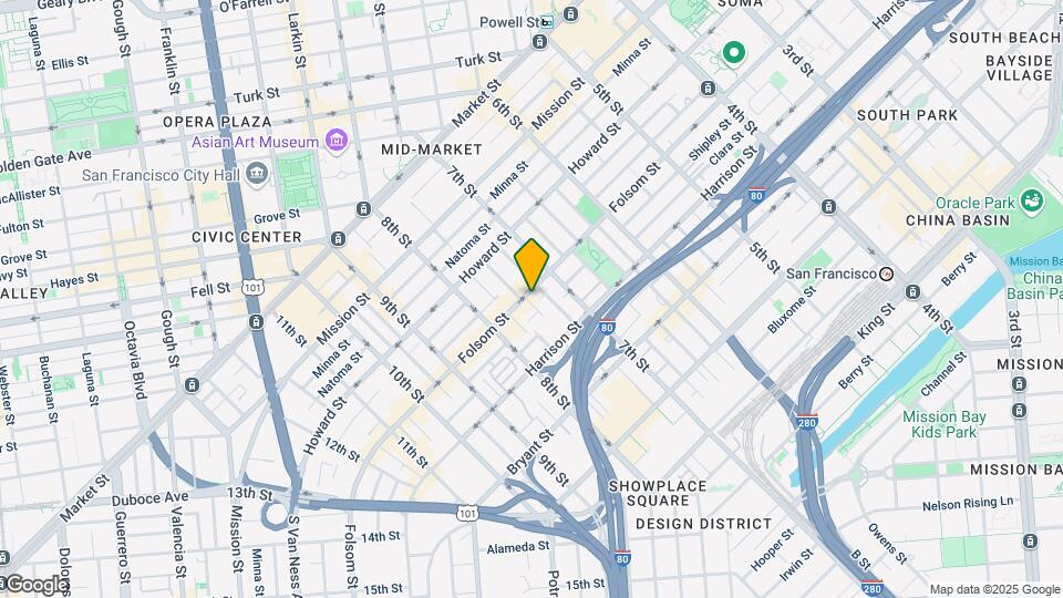 1137 Folsom St Mapa y Detalles de la Ubicación