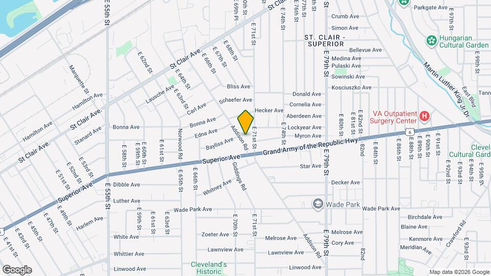 1249 Addison Rd Mapa y Detalles de la Ubicación