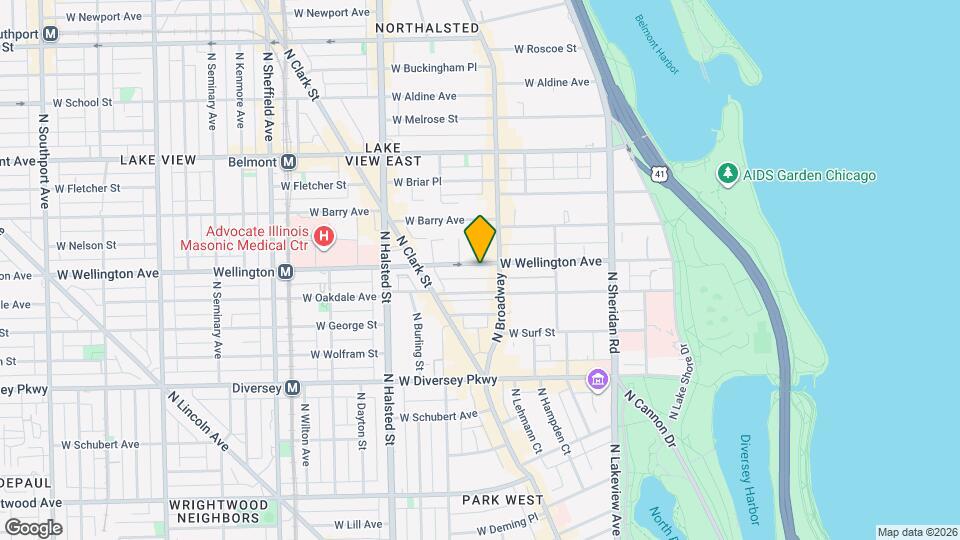 619 W Wellington, Unit R3 Map and Location Details