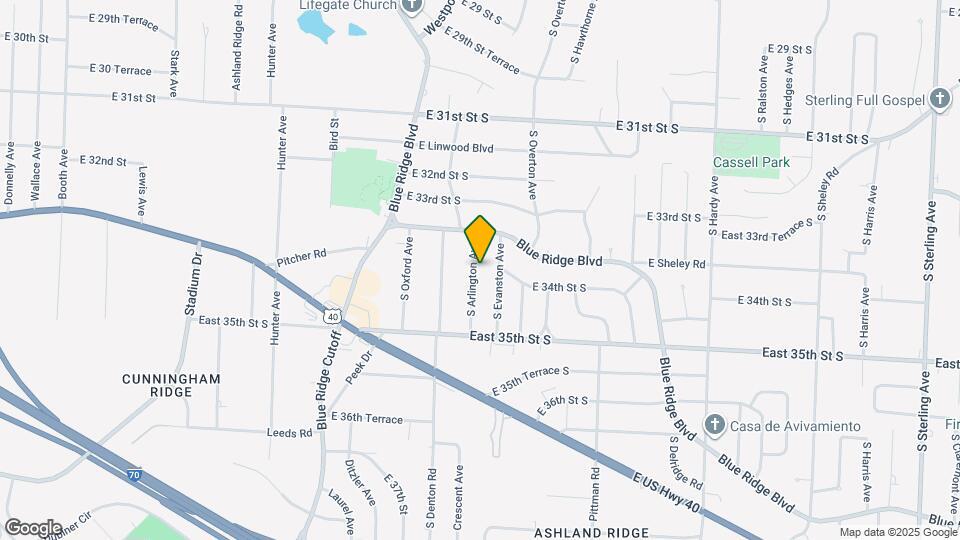 3401 S Arlington Ave Map and Location Details