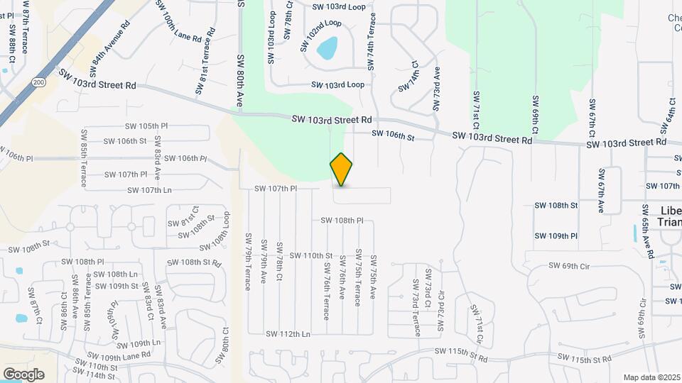 7626 SW 107th Ln Map and Location Details