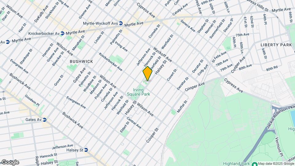 1217 Halsey St Map and Location Details