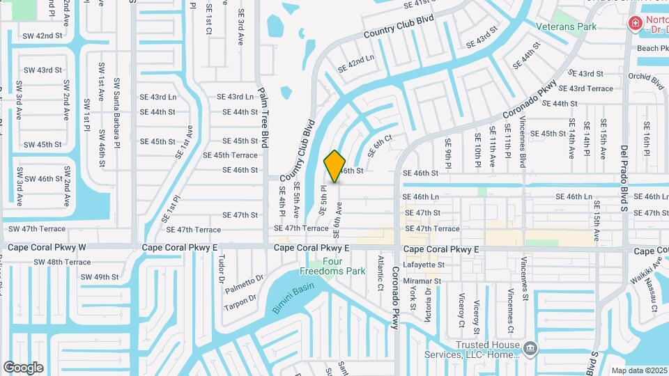 4616 SE 6th Ave Map and Location Details