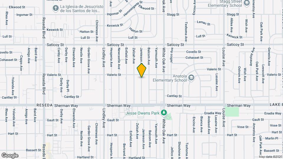 7345 Jamieson Ave Map and Location Details
