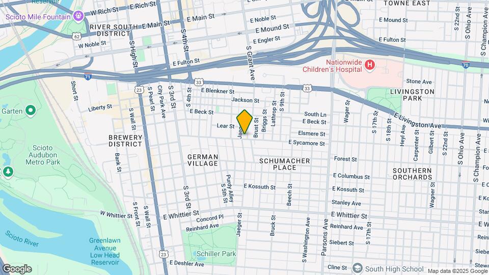 302 E Sycamore St Map and Location Details