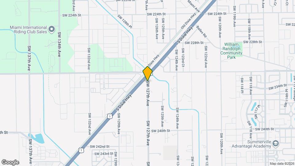 23424 SW 127th Ave Mapa y Detalles de la Ubicación