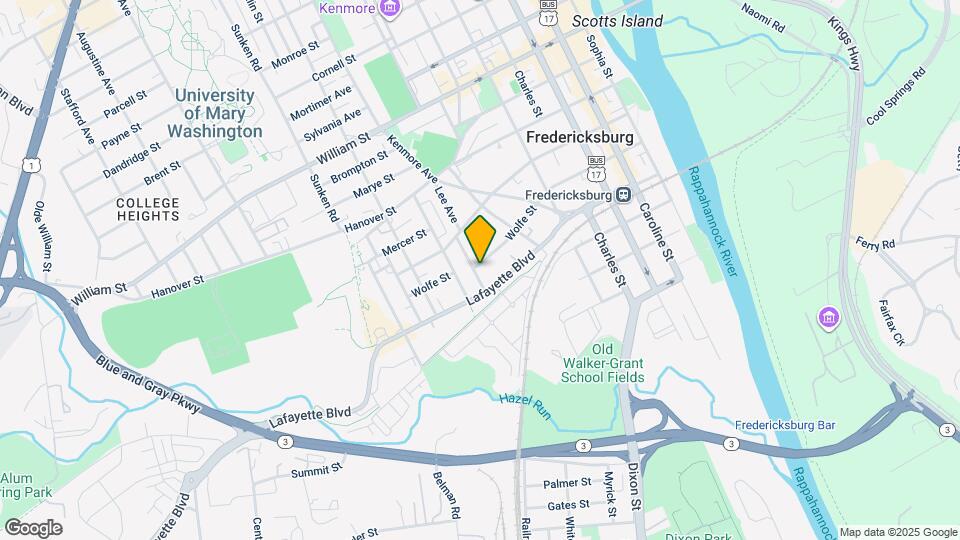 511 Spottswood St, Unit B Map and Location Details