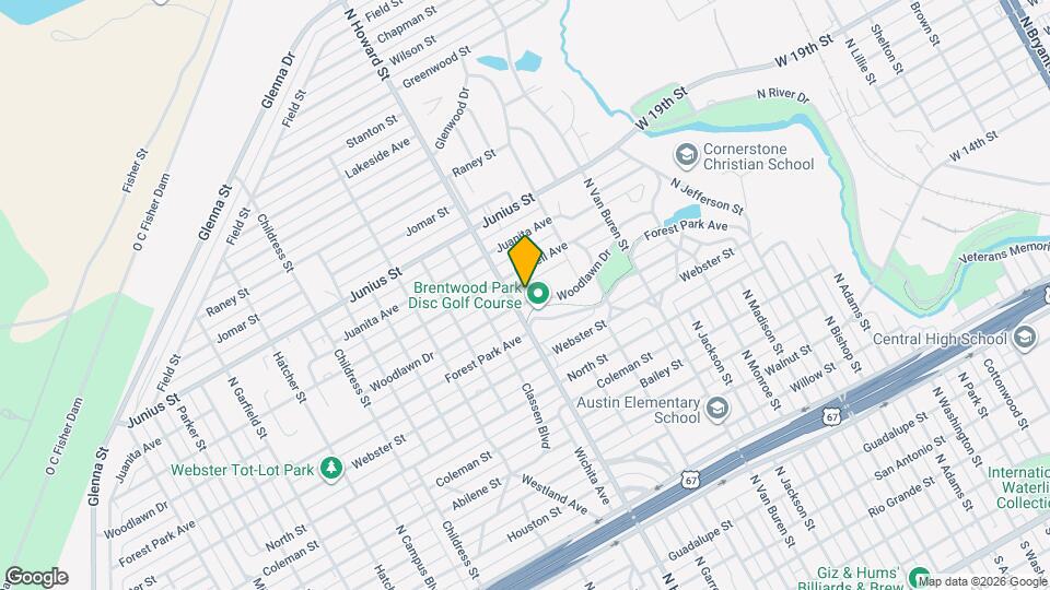 2018 Woodlawn Dr Map and Location Details