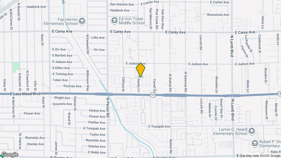 2108 Sandy Ln Map and Location Details