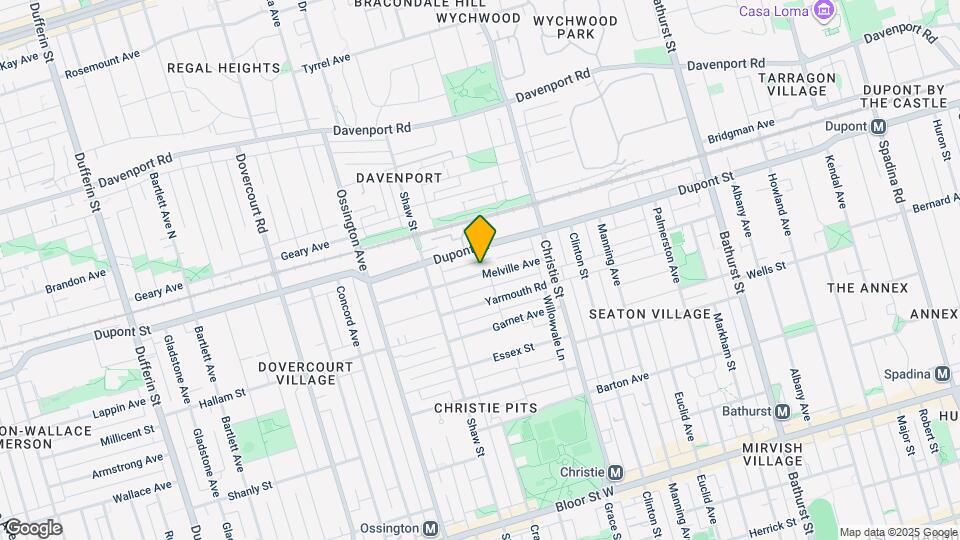 66 Melville Ave Map and Location Details