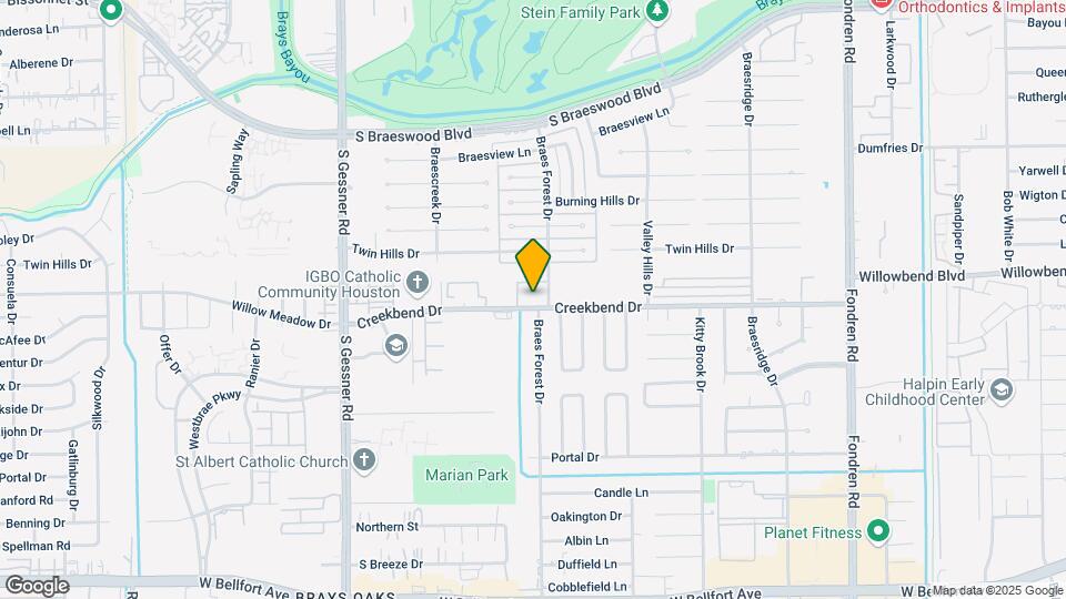 Braeswood Forest Condos Mapa y Detalles de la Ubicación