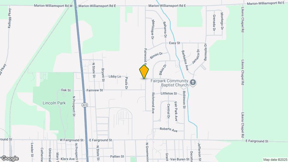 941 Fairwood Ave Map and Location Details