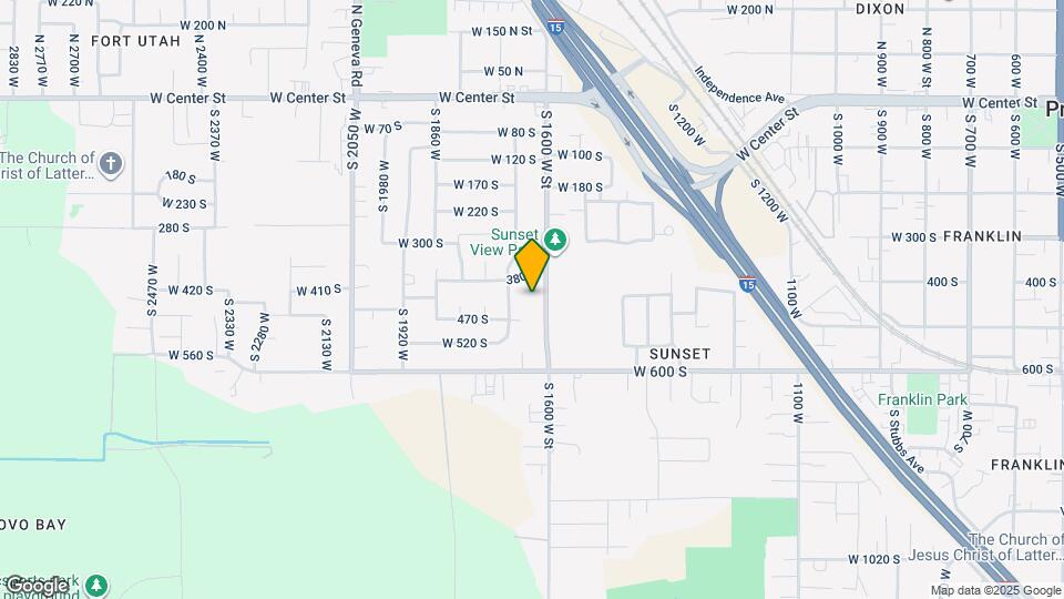 440 S 1600 W St Map and Location Details