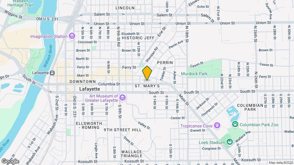 1222 Columbia St Map and Location Details