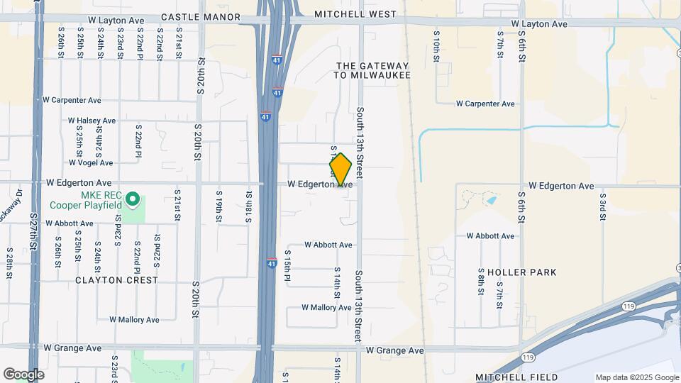 1351 W Edgerton Ave Mapa y Detalles de la Ubicación