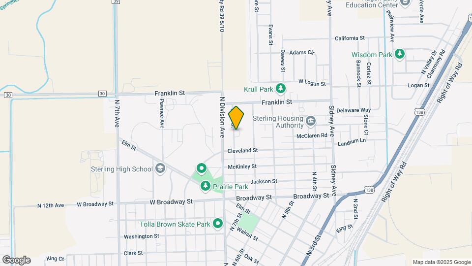 1134 N 8th St Map and Location Details