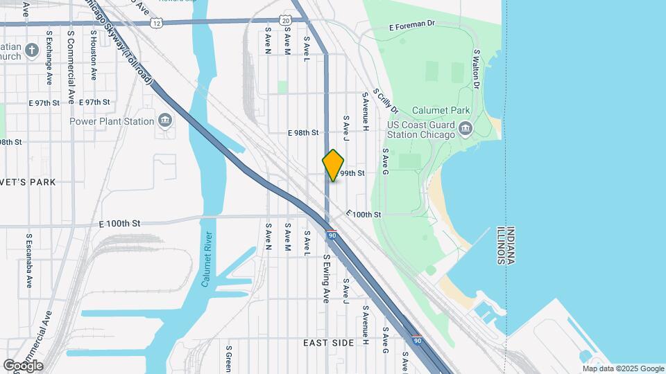 9919 S Ewing Ave-Unit -Unit 1R Map and Location Details