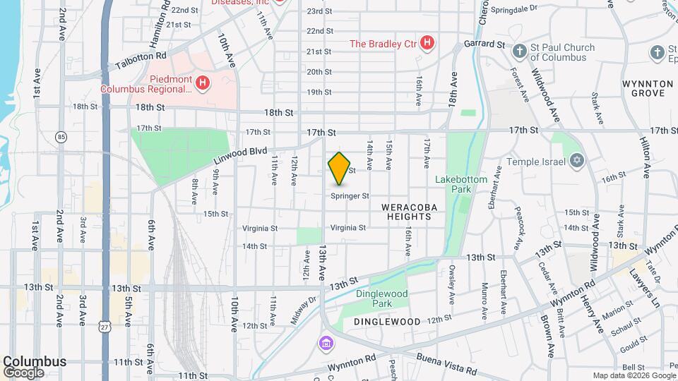 1317 Springer St Mapa y Detalles de la Ubicación
