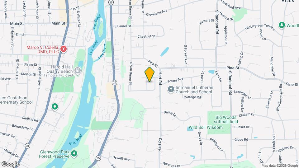 822 Spruce Ln Map and Location Details