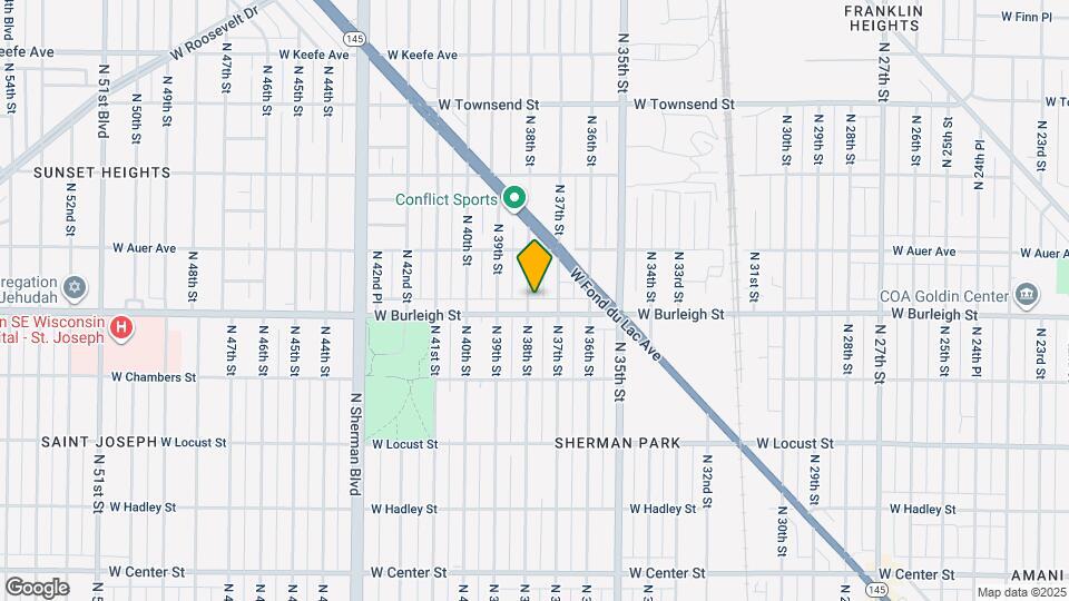3112 N 38th St Map and Location Details