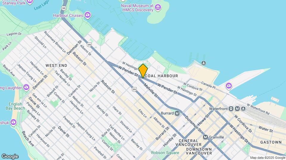 1251 Melville St Map and Location Details