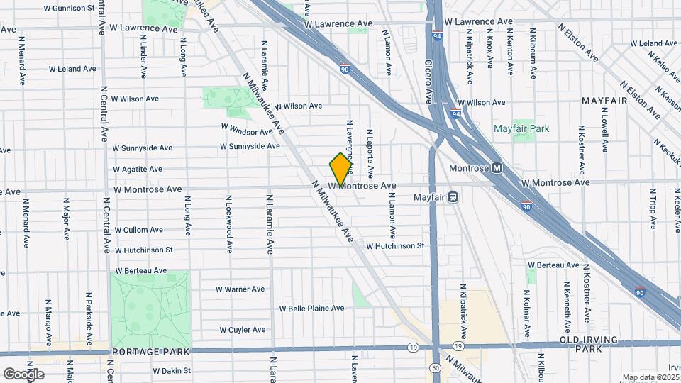 5015 W Montrose Ave, Unit 2nd floor apartment Map and Location Details