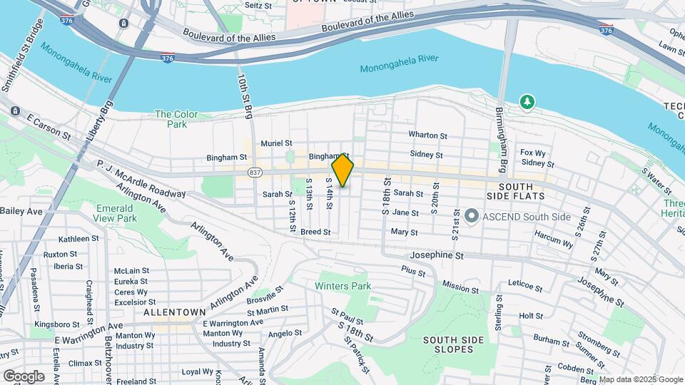 107 S 15th St Mapa y Detalles de la Ubicación