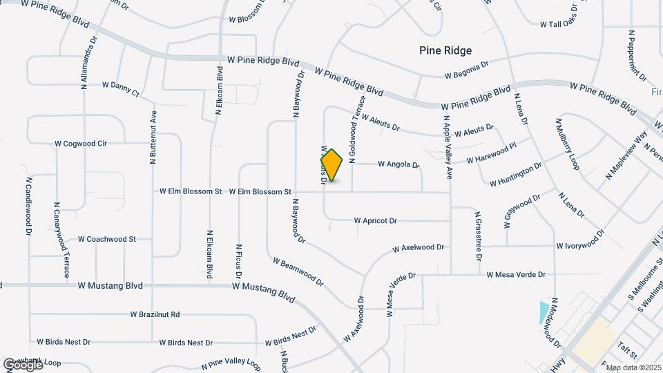 2791 W Elm Blossom St Map and Location Details
