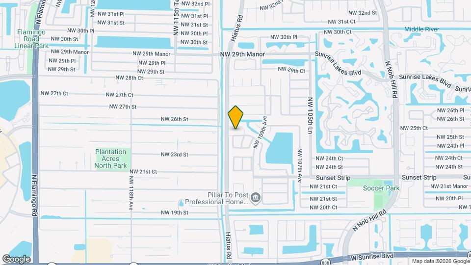 11135 NW 25th Ct Map and Location Details
