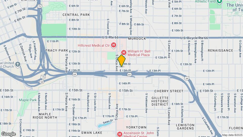 1719 E 13th Pl Map and Location Details