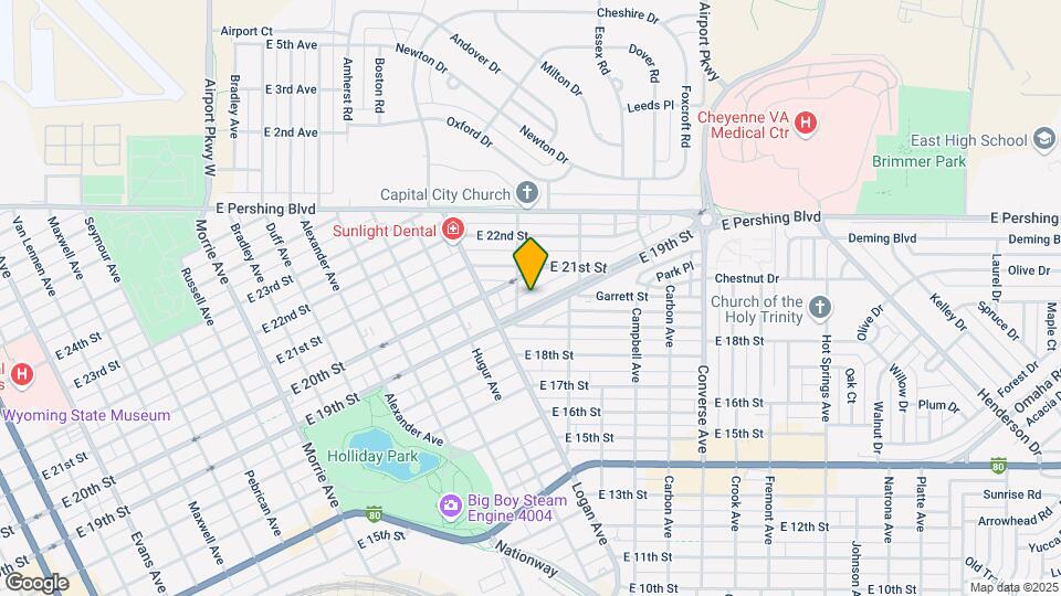 1804 E 19th St Map and Location Details