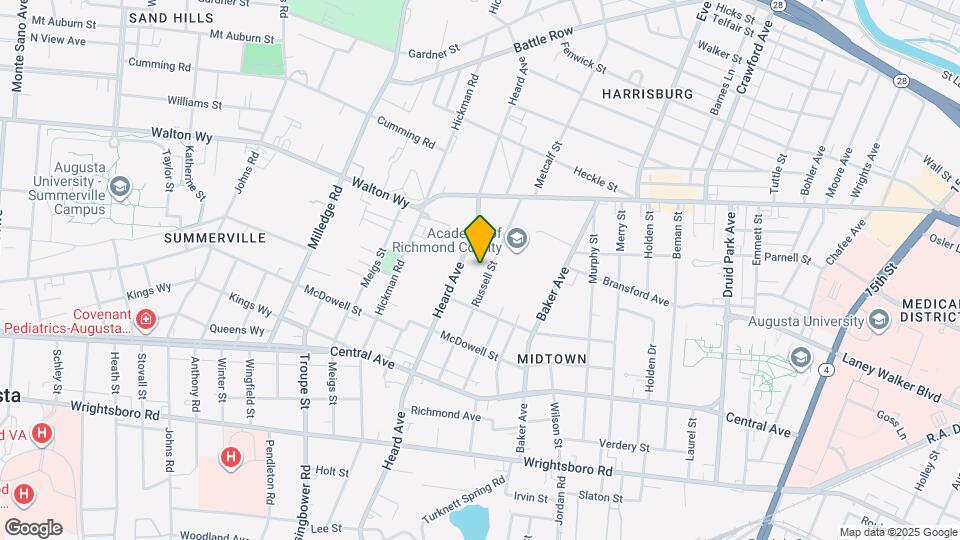 933 Russell St Map and Location Details