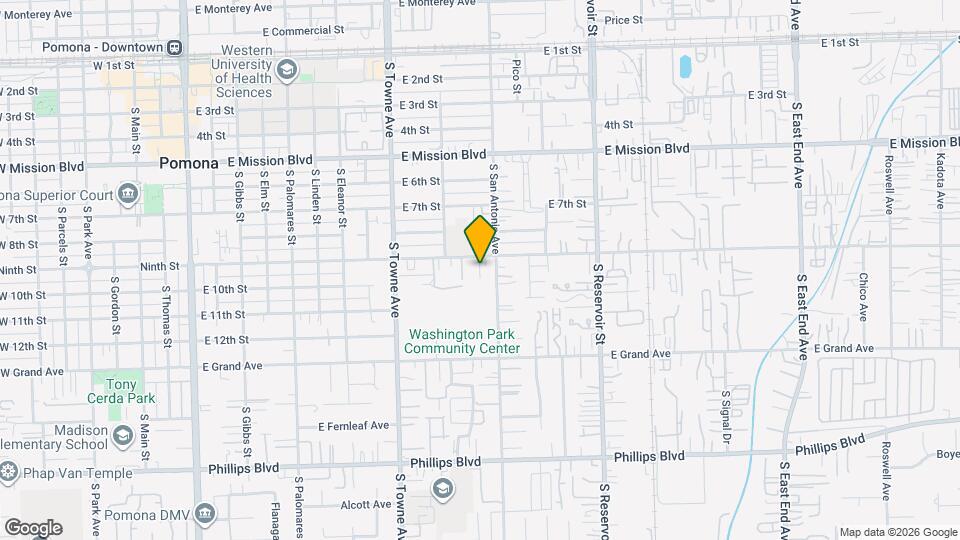 970 E 9th St Map and Location Details