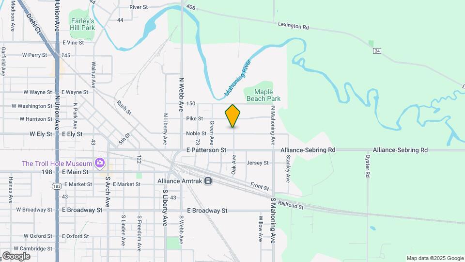 314 Oak Ave Map and Location Details