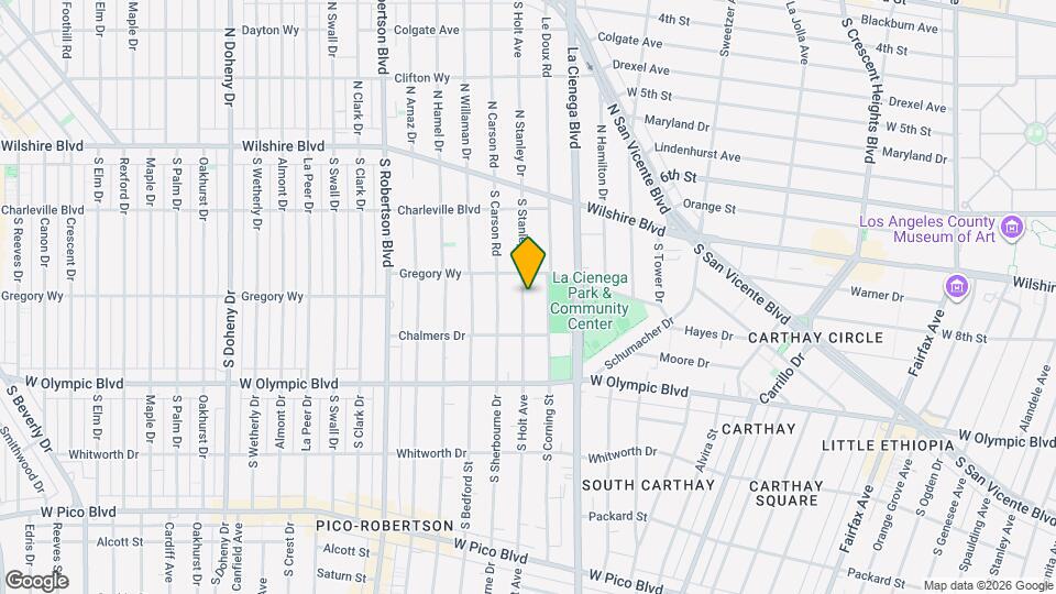 824 S Holt Ave Mapa y Detalles de la Ubicación