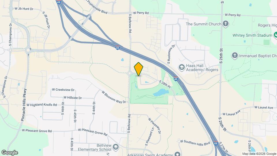 2502 S Greens Way Map and Location Details