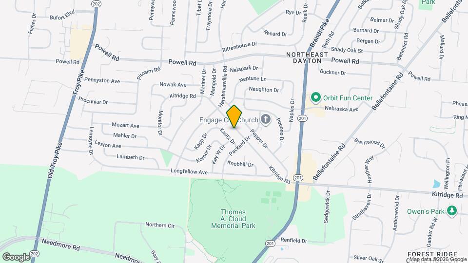 4344 Kitridge Rd Map and Location Details