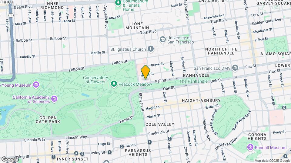 2140 Fell St Mapa y Detalles de la Ubicación