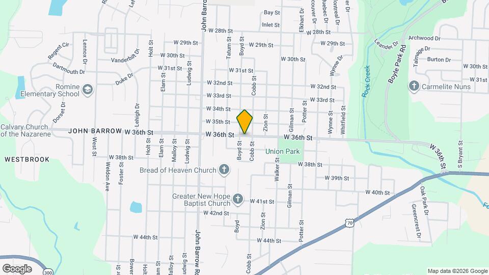 8421 W 36th St Map and Location Details