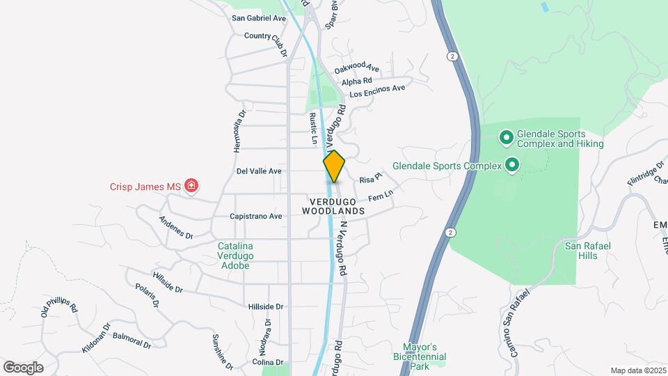2505 Verdugo Rd Map and Location Details