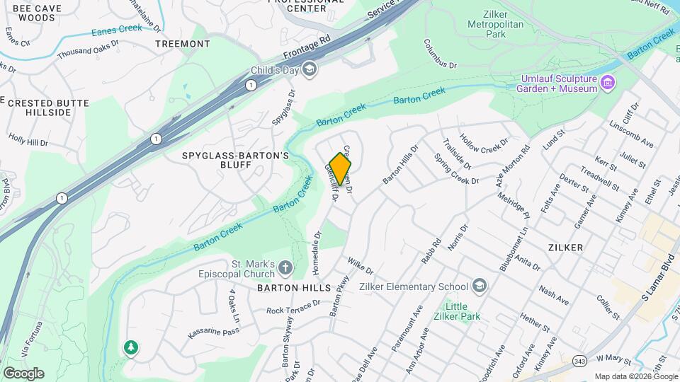 1901 Glencliff Dr Map and Location Details