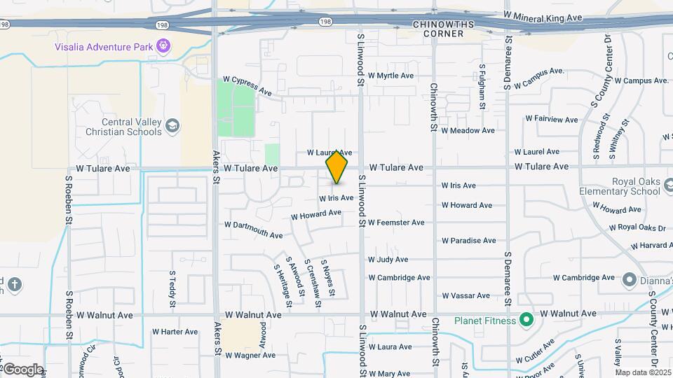 1328 S Rossmoor St Map and Location Details